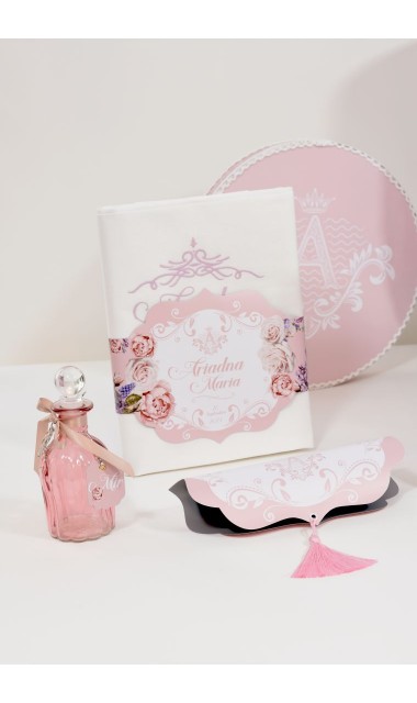 Trusou de botez regal pentru fetite tematica florala, Mica printesa 3